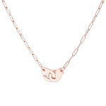 Load image into Gallery viewer, Necklace Handcuff  Big Link silver 925 zircon
