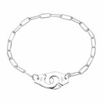 Load image into Gallery viewer, Bracelet handcuff chain silver 925 zircon - Maison Ming
