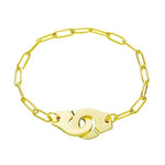 Load image into Gallery viewer, Bracelet handcuff chain silver 925 zircon - Maison Ming

