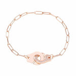 Load image into Gallery viewer, Bracelet handcuff chain silver 925 zircon - Maison Ming

