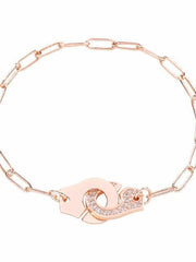 Load image into Gallery viewer, Bracelet handcuff chain silver 925 zircon - Maison Ming