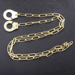 Load image into Gallery viewer, Necklace Handcuff  Big Link silver 925 zircon
