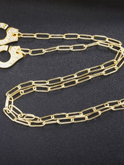 Load image into Gallery viewer, Necklace Handcuff  Big Link silver 925 zircon