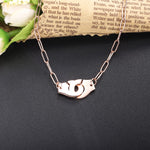 Load image into Gallery viewer, Necklace Handcuff  Big Link silver 925 zircon
