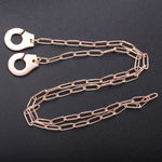 Load image into Gallery viewer, Necklace Handcuff  Big Link silver 925 zircon
