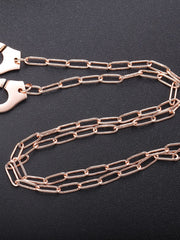 Load image into Gallery viewer, Necklace Handcuff  Big Link silver 925 zircon