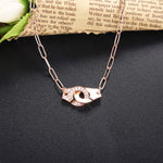 Load image into Gallery viewer, Necklace Handcuff  Big Link silver 925 zircon

