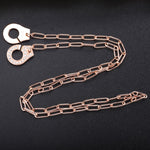 Load image into Gallery viewer, Necklace Handcuff  Big Link silver 925 zircon
