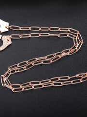 Load image into Gallery viewer, Necklace Handcuff  Big Link silver 925 zircon