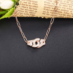 Load image into Gallery viewer, Necklace Handcuff  Big Link silver 925 zircon
