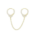 Load image into Gallery viewer, Earrings Clip no piercing silver 925 zircon - Maison Ming
