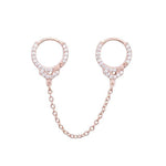 Load image into Gallery viewer, Earrings Clip no piercing silver 925 zircon - Maison Ming
