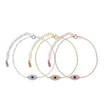 Load image into Gallery viewer, Bracelet Black Eye silver 925 zircon - Maison Ming
