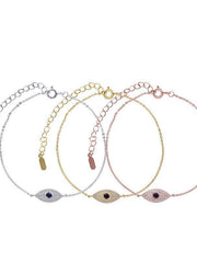 Load image into Gallery viewer, Bracelet Black Eye silver 925 zircon - Maison Ming