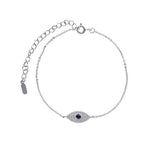 Load image into Gallery viewer, Bracelet Black Eye silver 925 zircon - Maison Ming
