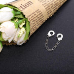 Load image into Gallery viewer, Ring Handcuffs Half silver 925 zircon - Maison Ming
