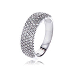 Load image into Gallery viewer, Ring Thousand Diamonds silver and zircon - Maison Ming
