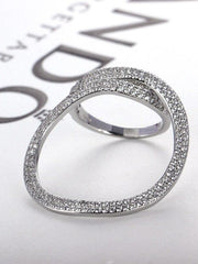 Load image into Gallery viewer, Ring infinity 2021 silver and zircon - Maison Ming