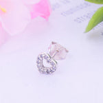 Load image into Gallery viewer, Earrings hearts silver 925 zircon - Maison Ming
