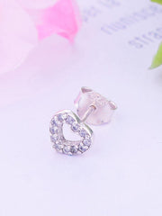 Load image into Gallery viewer, Earrings hearts silver 925 zircon - Maison Ming