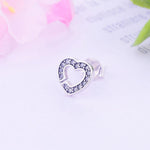 Load image into Gallery viewer, Earrings hearts silver 925 zircon - Maison Ming
