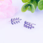 Load image into Gallery viewer, Earrings silvery foliage silver 925 - Maison Ming
