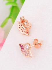Load image into Gallery viewer, Earrings pink butterfly silver 925 zircon - Maison Ming