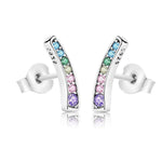 Load image into Gallery viewer, Earrings milky way silver 925 zircon - Maison Ming
