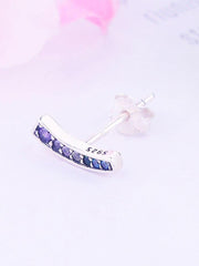 Load image into Gallery viewer, Earrings milky way silver 925 zircon - Maison Ming