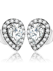 Load image into Gallery viewer, Earrings Pearl Shad silver and zircon - Maison Ming
