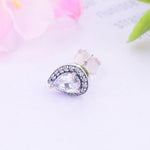 Load image into Gallery viewer, Earrings Pearl Shad silver and zircon - Maison Ming
