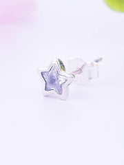 Load image into Gallery viewer, Earrings shining stars silver and zircon - Maison Ming