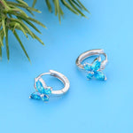 Load image into Gallery viewer, Earrings Blue Butterfly silver 925 zircon - Maison Ming
