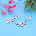 Load image into Gallery viewer, Earrings Snowflake silver 925 zircon - Maison Ming
