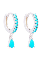 Load image into Gallery viewer, Earrings Jasmin silver 925 zircon