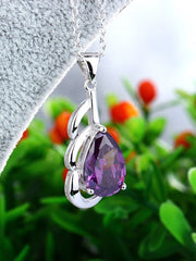 Load image into Gallery viewer, Necklace La Femme silver 925 zircon