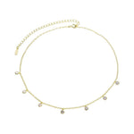 Load image into Gallery viewer, Necklace 7 Diamonds silver 925 zircon
