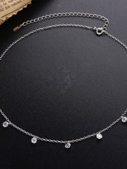 Load image into Gallery viewer, Necklace 7 Diamonds silver 925 zircon