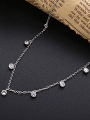 Load image into Gallery viewer, Necklace 7 Diamonds silver 925 zircon