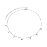 Load image into Gallery viewer, Necklace 7 Diamonds silver 925 zircon
