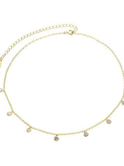 Load image into Gallery viewer, Necklace 7 Diamonds silver 925 zircon