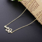 Load image into Gallery viewer, Necklace Royal Snakes silver 925 zircon
