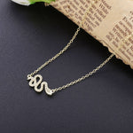 Load image into Gallery viewer, Necklace Royal Snakes silver 925 zircon
