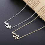 Load image into Gallery viewer, Necklace Royal Snakes silver 925 zircon
