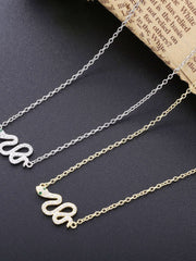 Load image into Gallery viewer, Necklace Royal Snakes silver 925 zircon