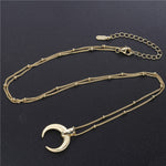 Load image into Gallery viewer, Necklace Crescent Moon silver 925
