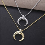 Load image into Gallery viewer, Necklace Crescent Moon silver 925
