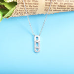 Load image into Gallery viewer, Necklace Locked silver 925 zircon
