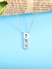 Load image into Gallery viewer, Necklace Locked silver 925 zircon
