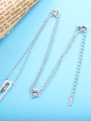 Load image into Gallery viewer, Necklace Locked silver 925 zircon